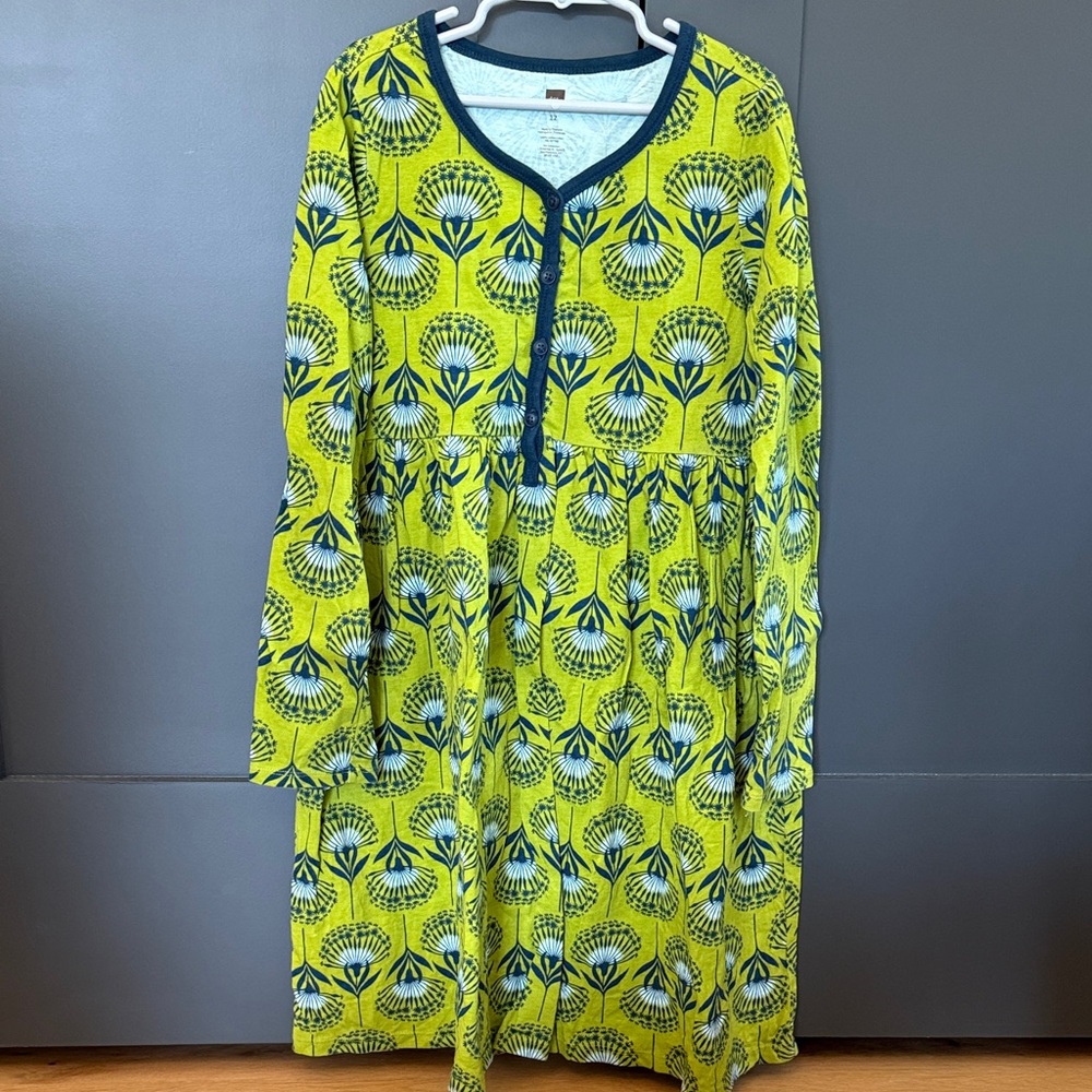 Tea Collection Girls Long Sleeve Dandelion Dress
